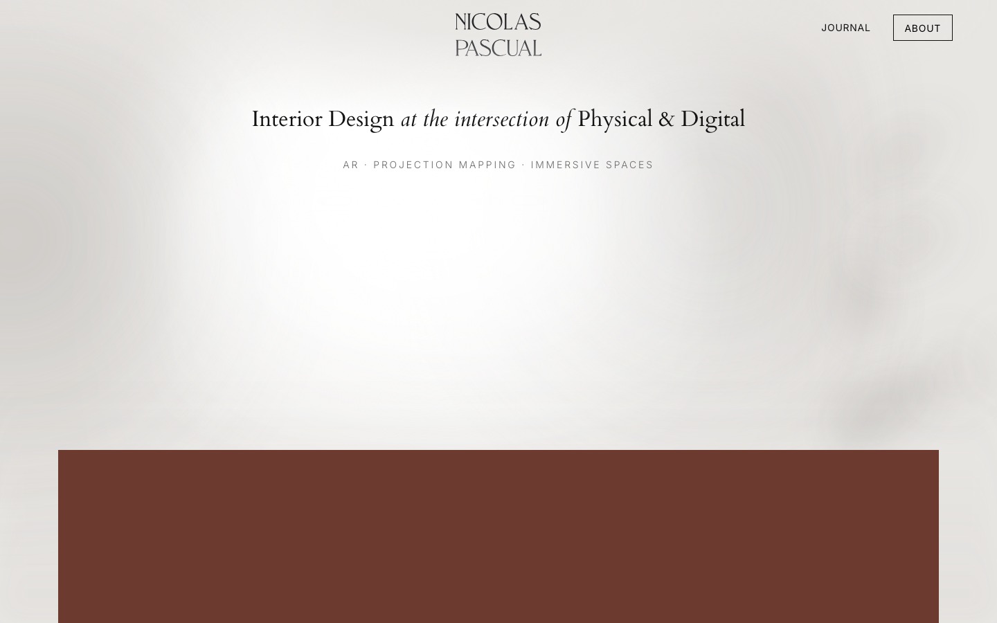 Nicolas Pascual — interior design at the intersection of physical & digital