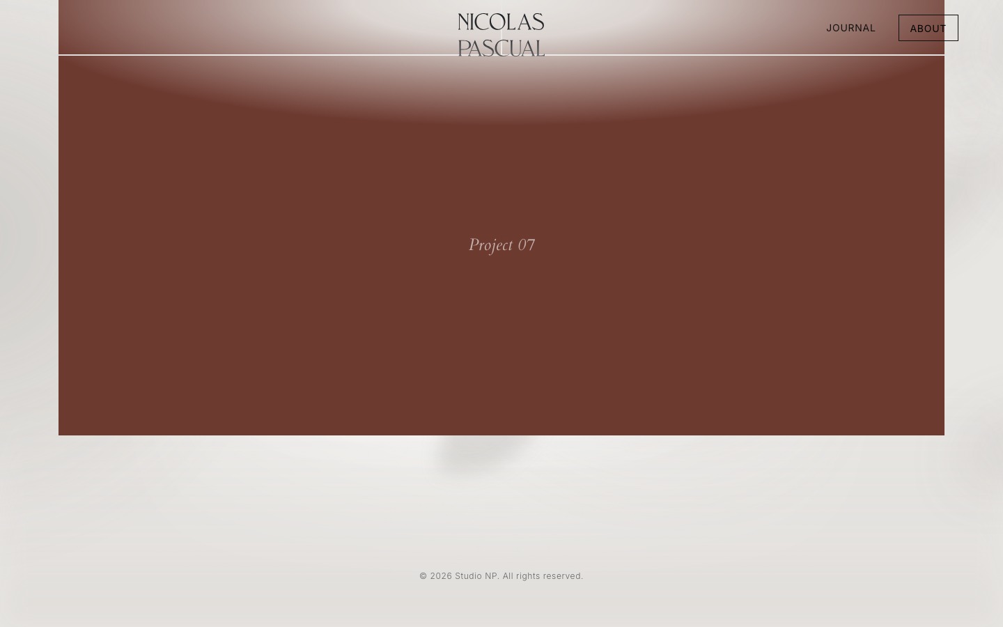 Nicolas Pascual — footer